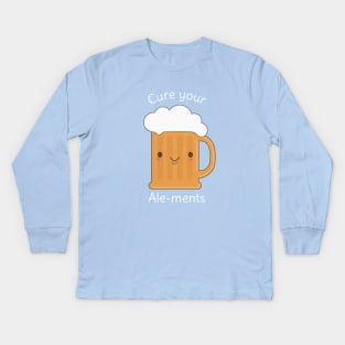 Kawaii Beer Pun T-Shirt Kids Long Sleeve T-Shirt